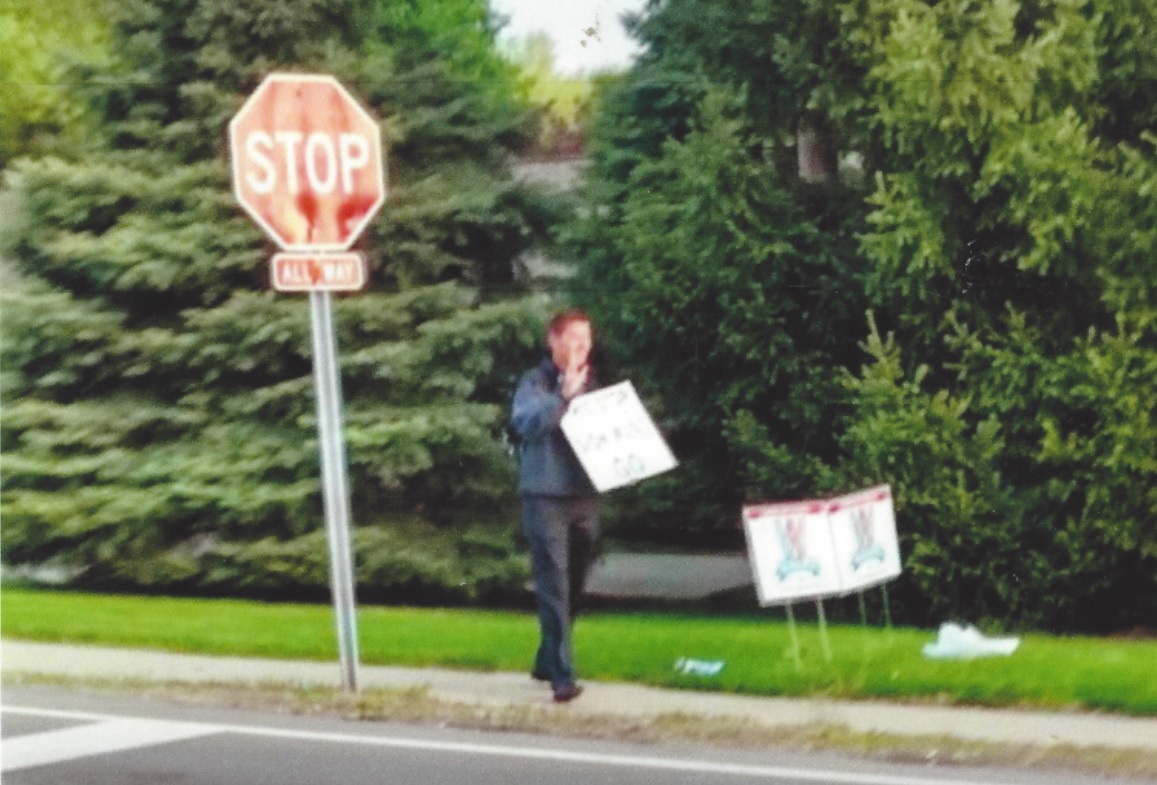 How The Auman Dr. Stop Sign won an election; Brainard’s campaign strategy for 2011 works like a charm in 2015 election.